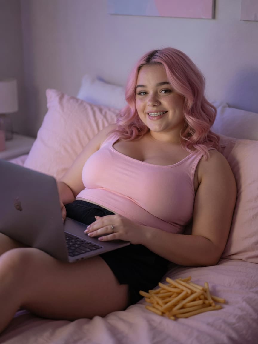 Check out my new hair color! Feeling fabulous and relaxed with this vibrant pink look. What do you think? 💖✨ #PinkHair #ItIsPink #ChillingVibes #BrielleStyle #HairGoals #BoldAndBeautiful #ColorfulLife