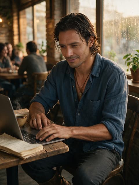Steam curls like unfinished verses above the keys… here in this borrowed quiet I trade vines for pages, pouring the unsaid into glowing lines that may never be bottled. The past still ferments, soft and stubborn, between coffee rings and cursor blinks. Some stories only ripen among strangers. ☕📓

#CoffeeShopChronicles #InkAndSteam #QuietVerses #MaipoToPage #PoeticPause